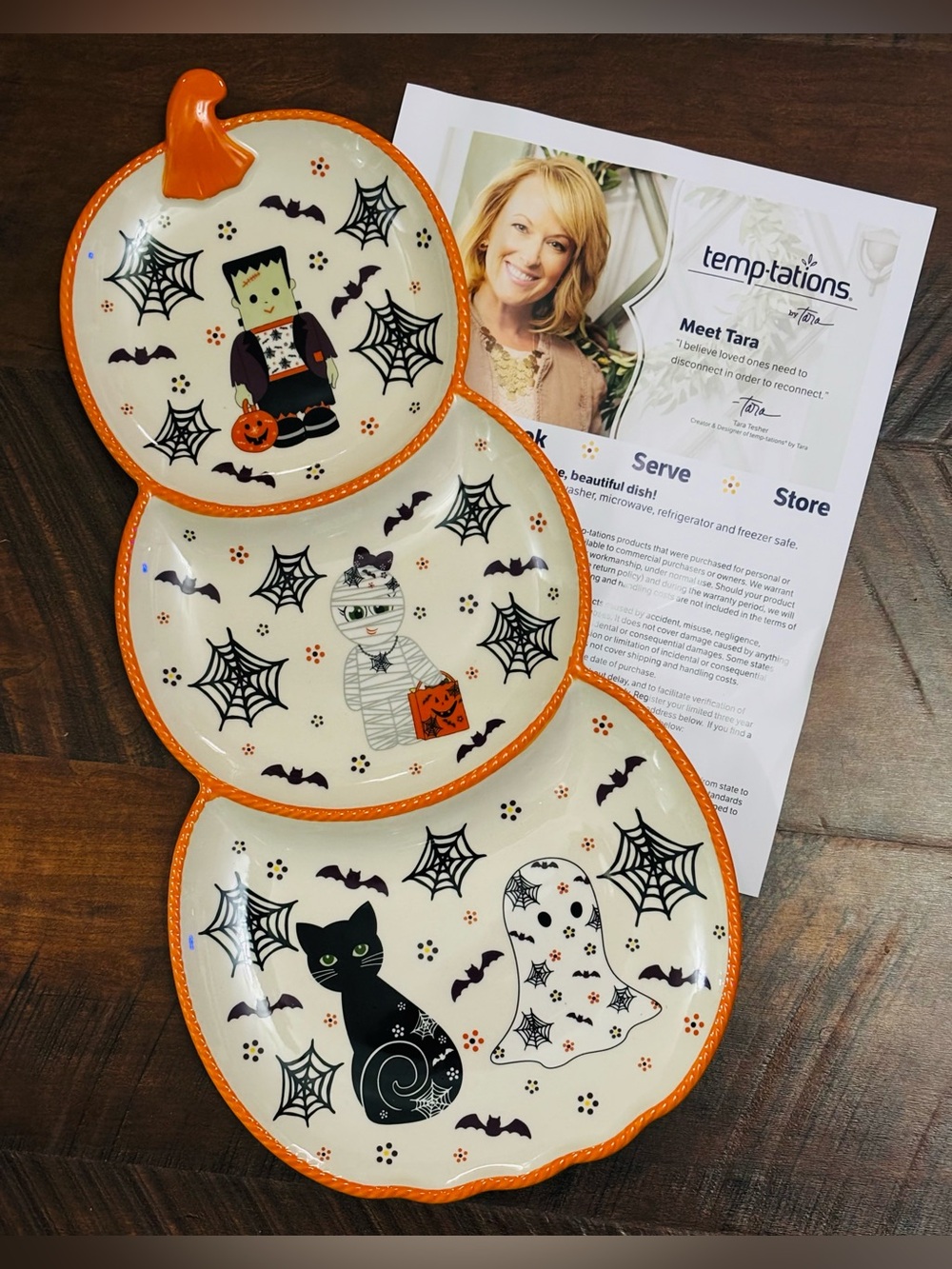 Adorable Temp-Tations Halloween Platter/Plate